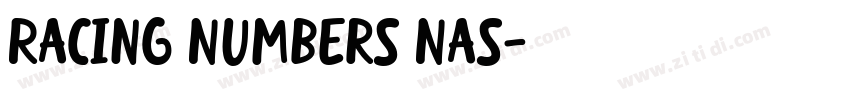 Racing Numbers Nas字体转换